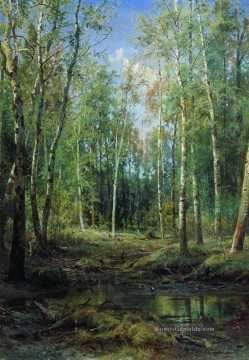 Ivan Ivanovich Shishkin Werke - Birkenhain 1875 klassische Landschaft Ivan Ivanovich